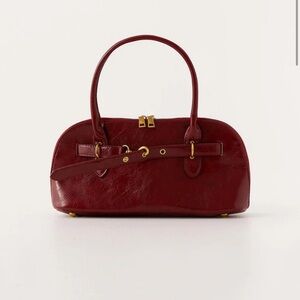 Peppermayo Agency Deep Red Shoulder Bag